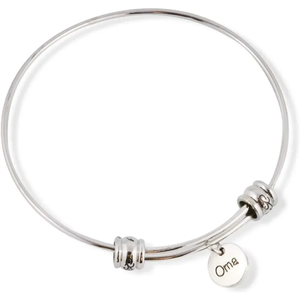 Oma Grandmother Grandma Fancy Bangle Bracelet